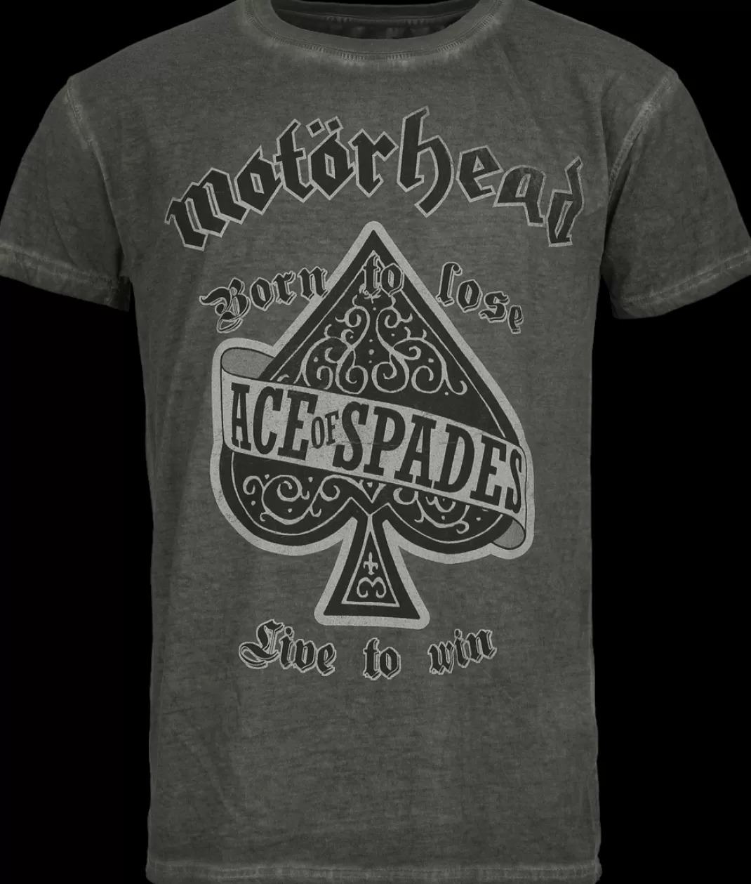 Men Motörhead Ace Of Spades T-Shirt Anthracite By Motorhead