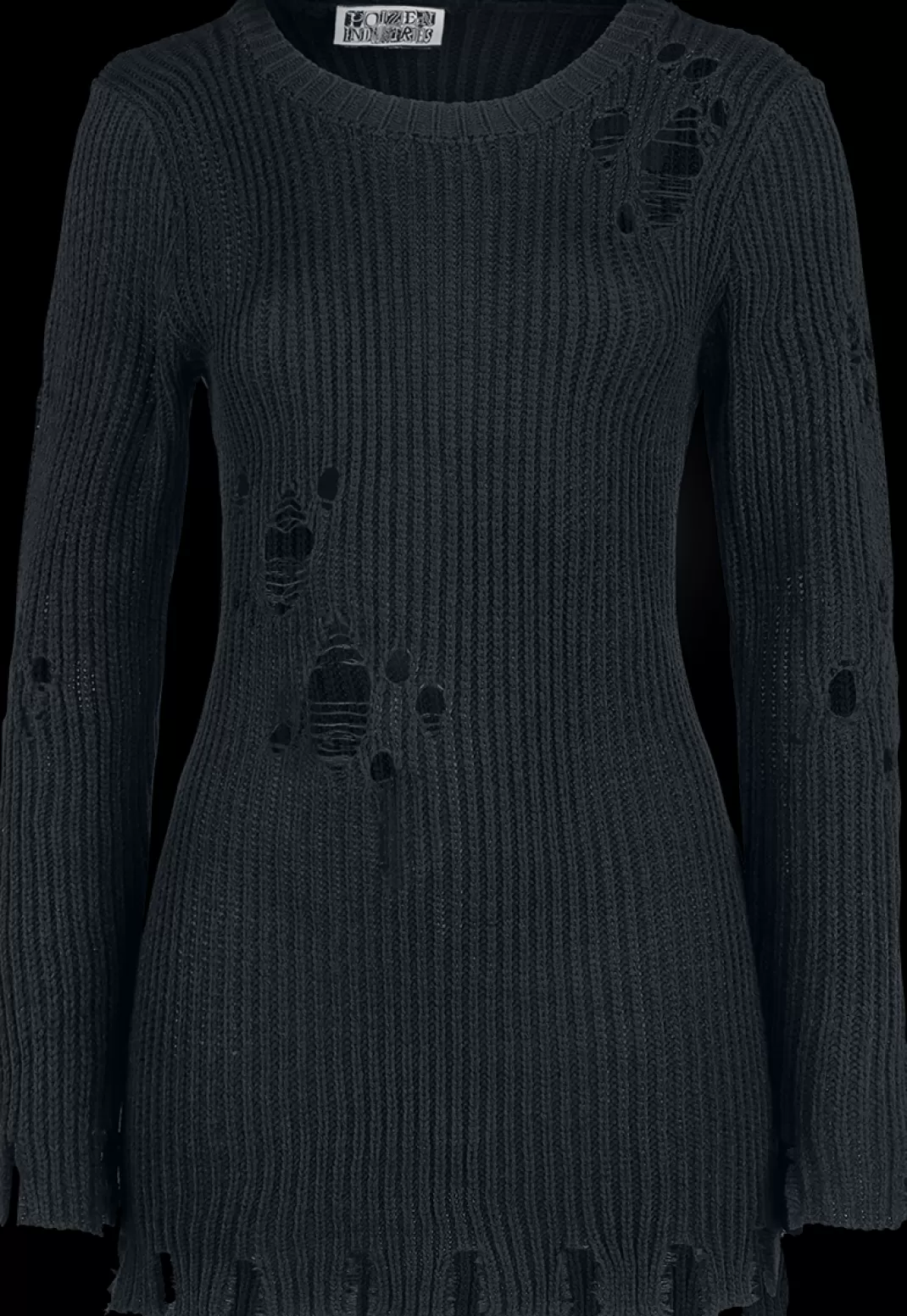 Alora Top Knit Jumper Black By^Poizen Industries Online