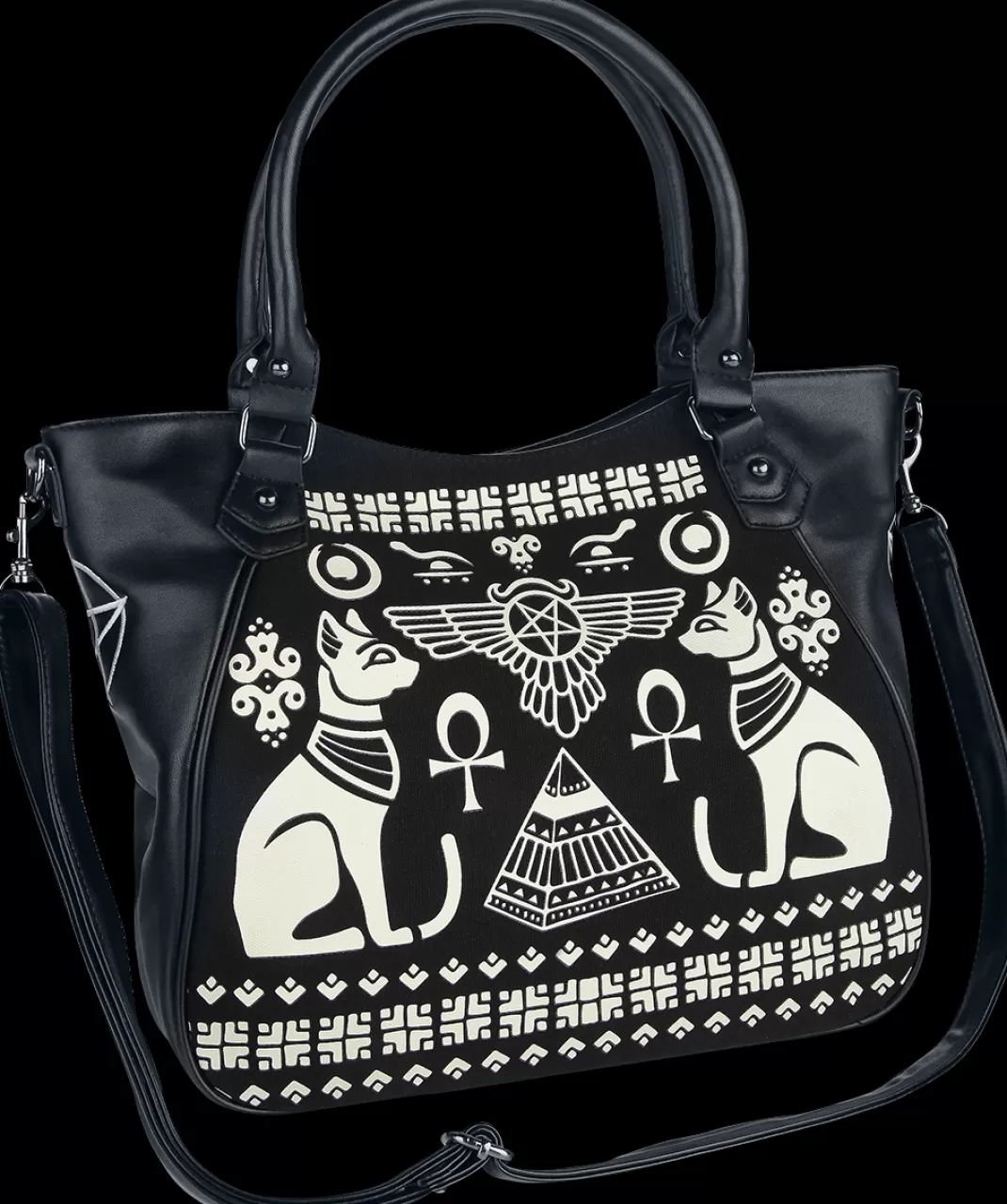 Anubis Handbag Black-White By Alternative^Banned Sale