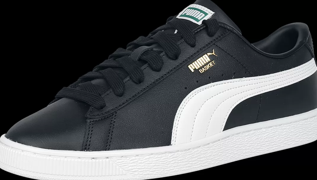 Men Puma Basket Classic Xxi Sneakers Black By