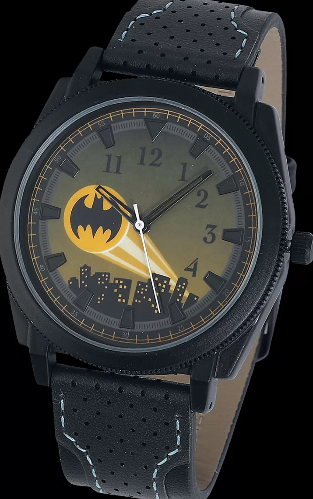 Men Batman Bat Signal Wristwatches Black-Yellow By