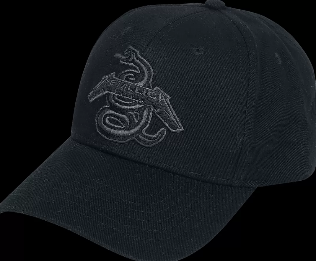 Men Metallica Black Album Snake - Baseball Cap Cap Black By