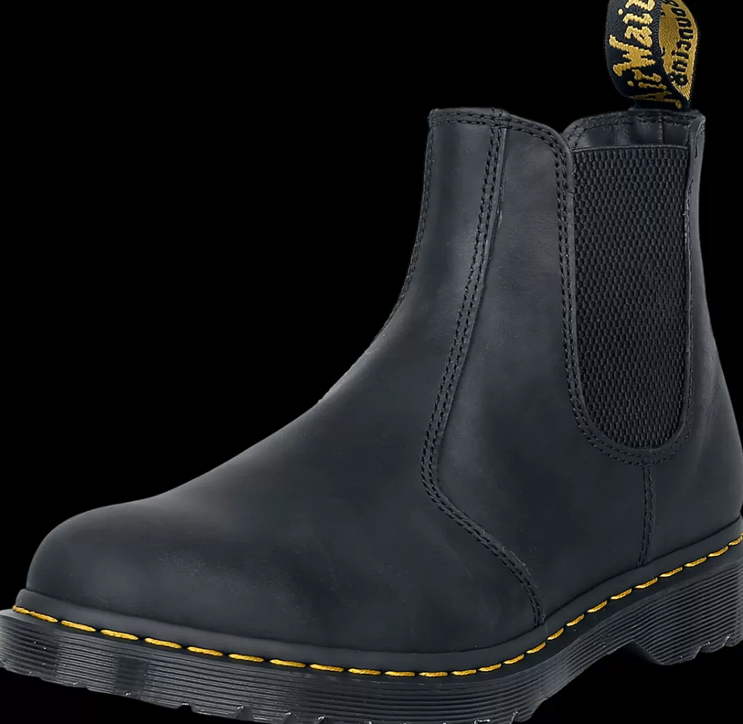 Men Dr. Martens 2976 - Black Waxed Full Grain Boot Black By