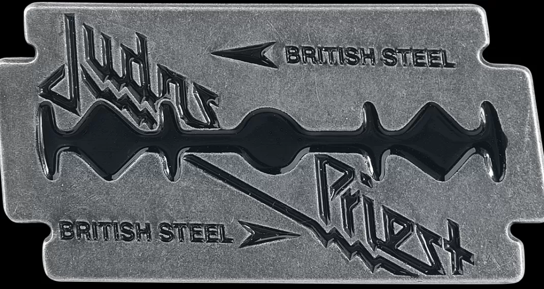 British Steel Pin Silver-Coloured By^Judas Priest Fashion