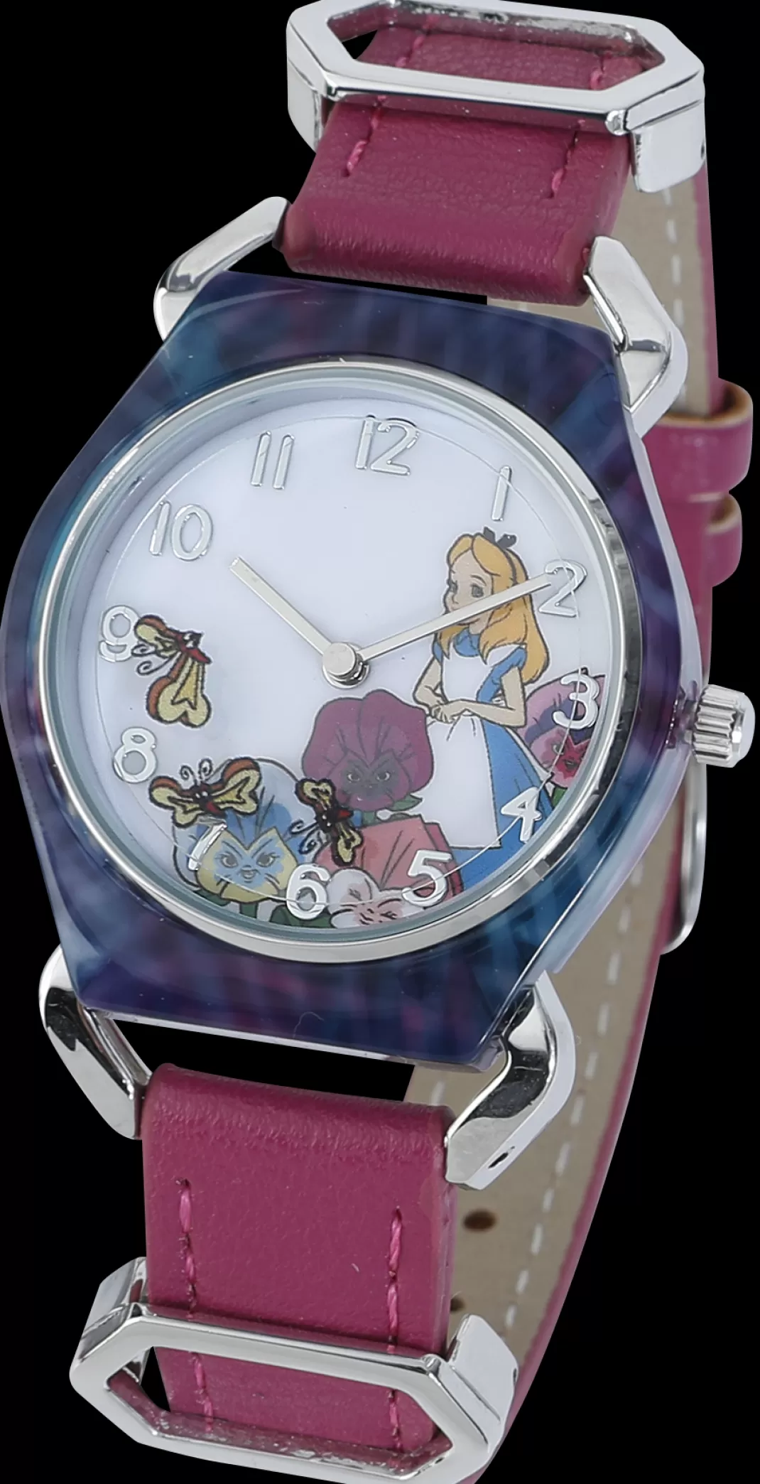 Men Alice in Wonderland Butterflies And Flowers Wristwatches Multicolour By