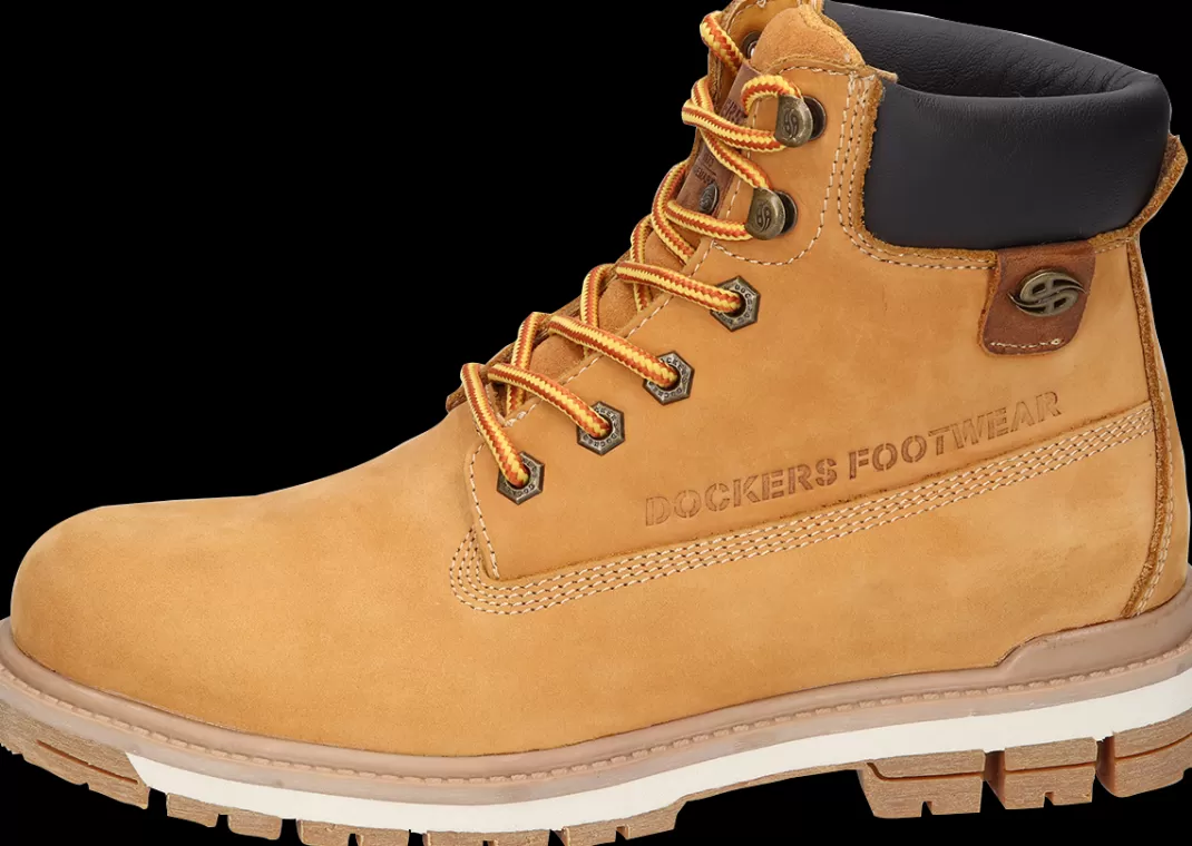 Men Dockers by Gerli Camel Boot Laced Boots Light Brown By