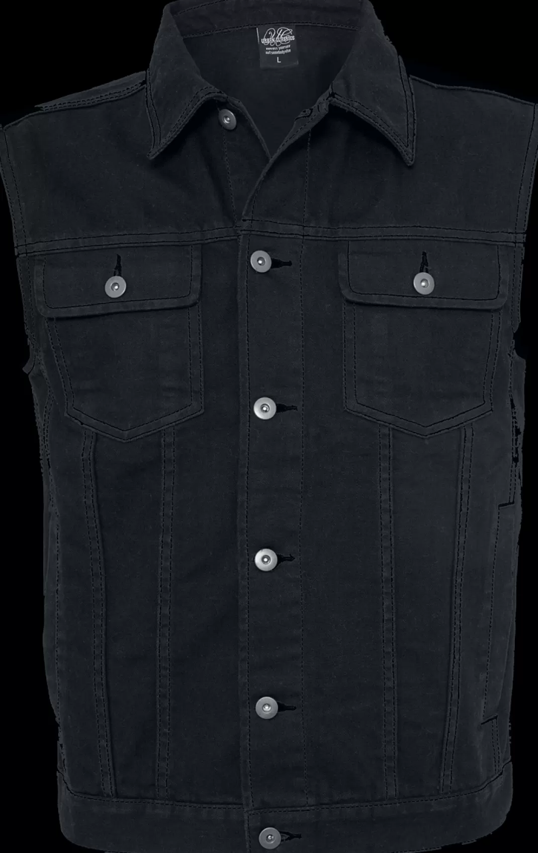 Denim Vest Vest Black By^Urban Classics Shop