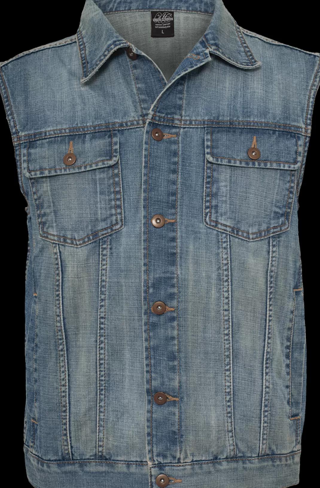 Denim Vest Vest Light Blue By^Urban Classics Clearance