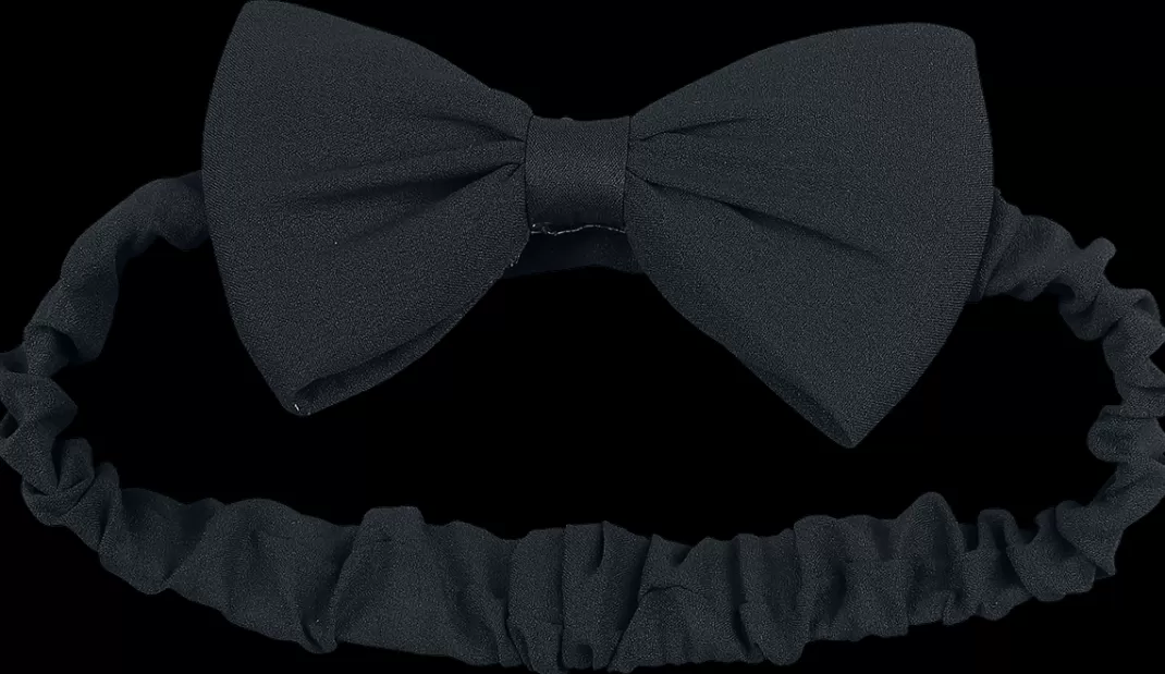 Dionne Bow Headband Hairband Black By Alternative^Banned Clearance