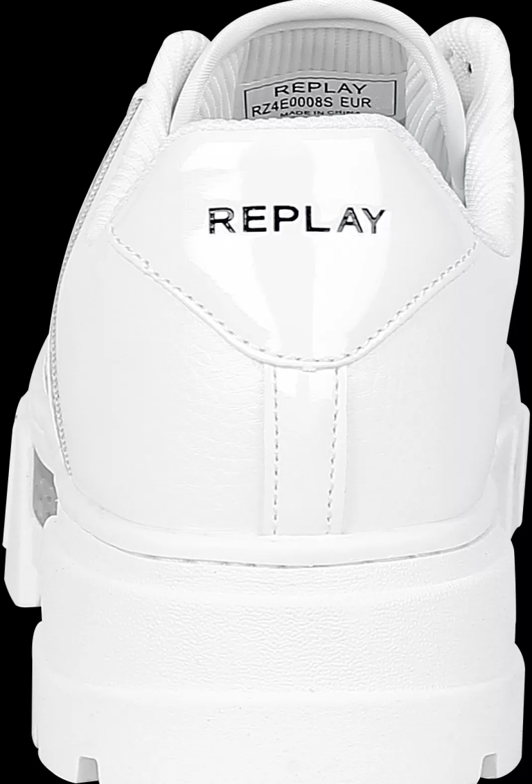 Women Replay Footwear Disco Shield Sneakers White By