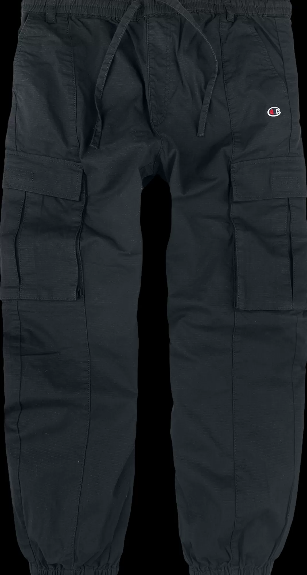 Men Champion Elasticated Cuff Cargo Trousers Cloth Trousers Black By