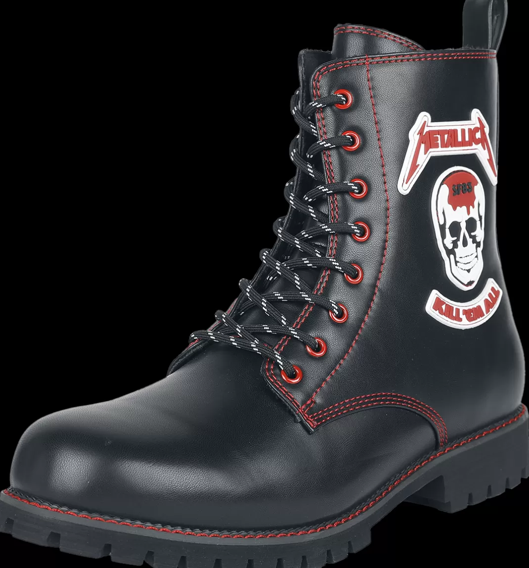 Men Metallica Emp Signature Collection Biker Boot Black By