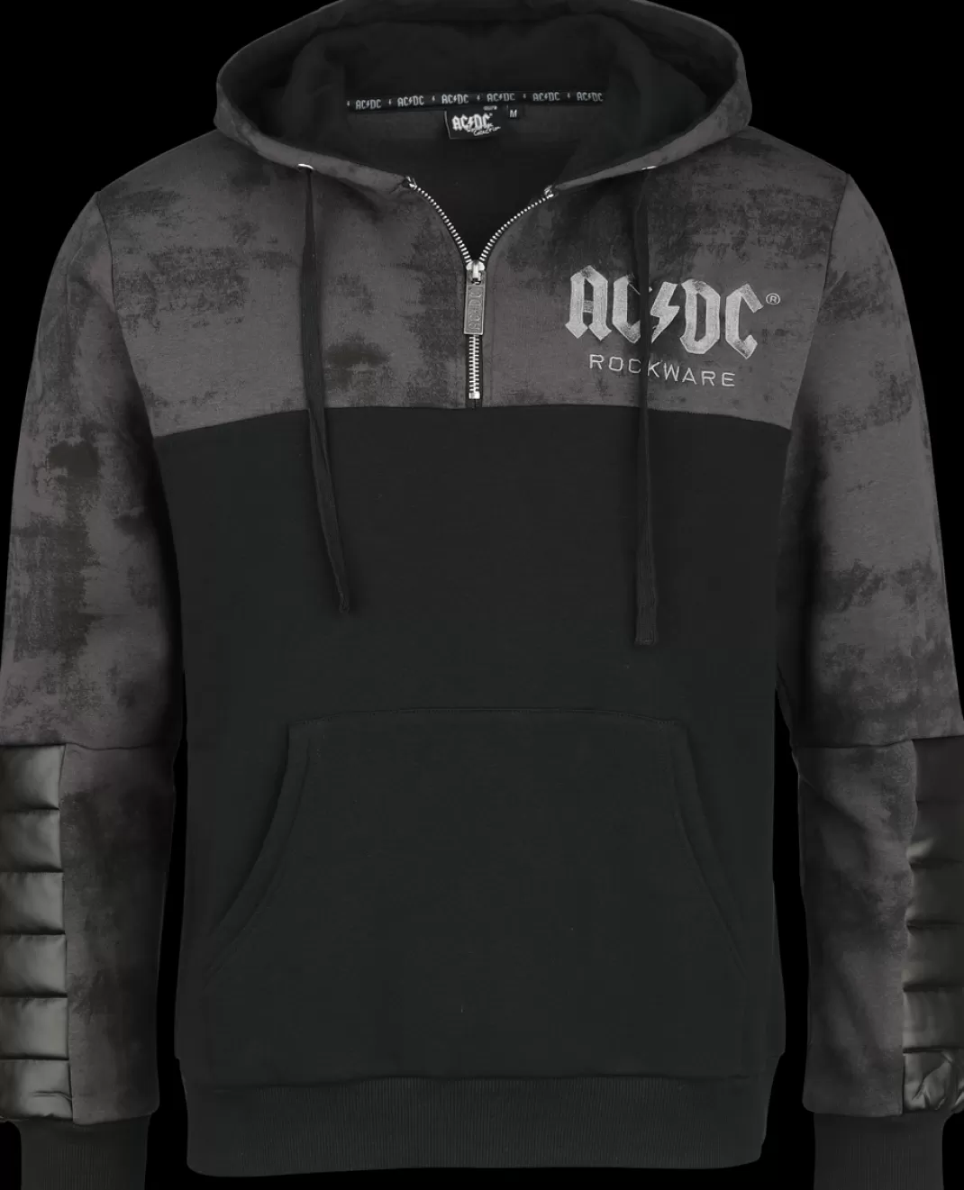 Men AC/DC Emp Signature Collection Hooded Sweater Dark Grey-Black By