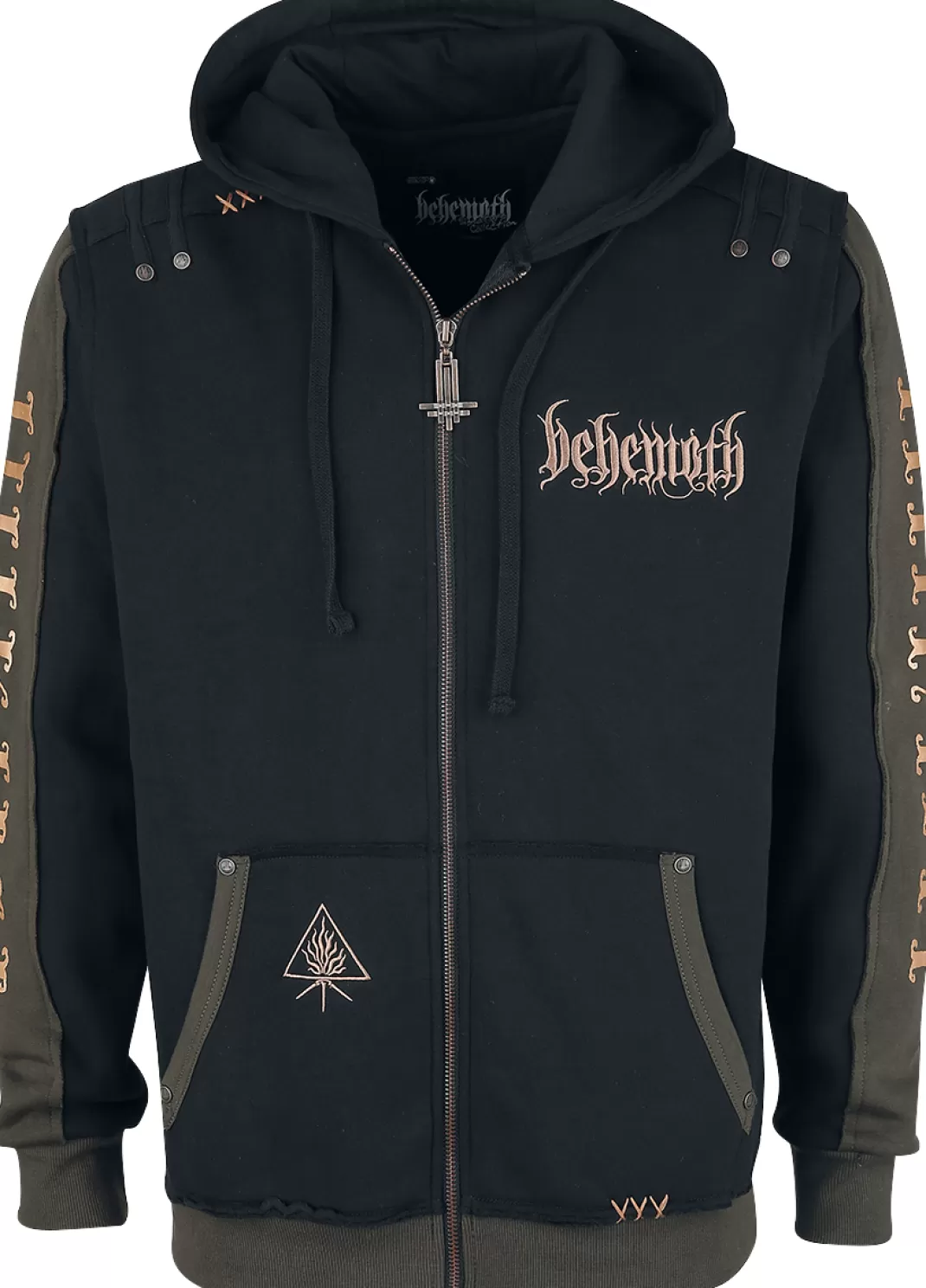 Men Behemoth Emp Signature Collection Hooded Zip Black By