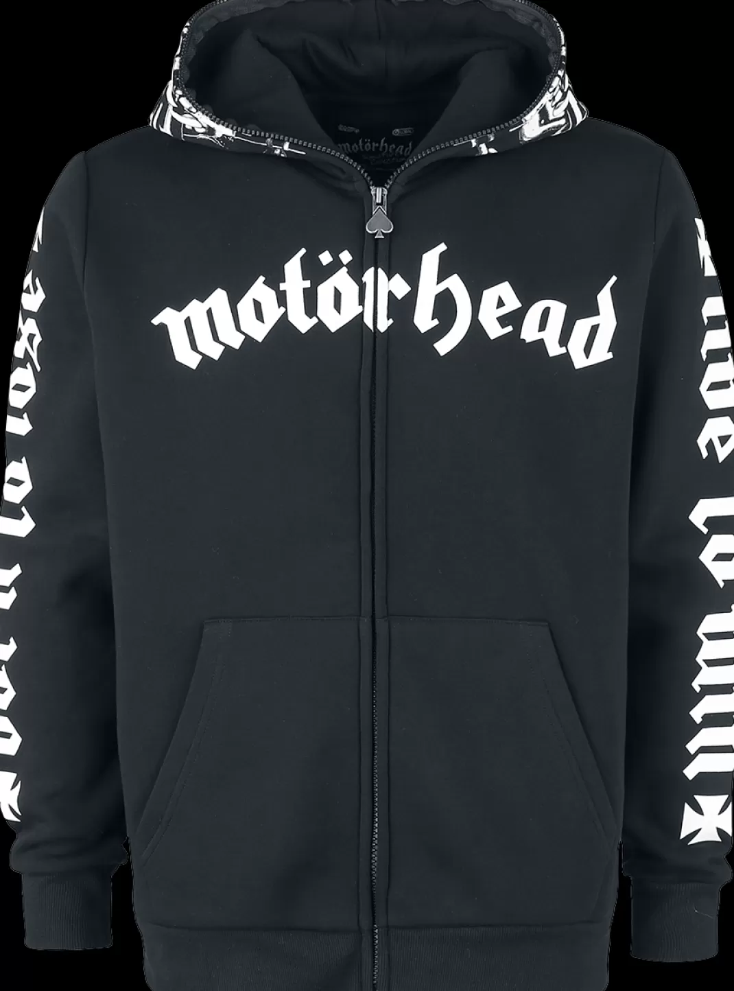 Men Motörhead Emp Signature Collection Hooded Zip Black By Motorhead