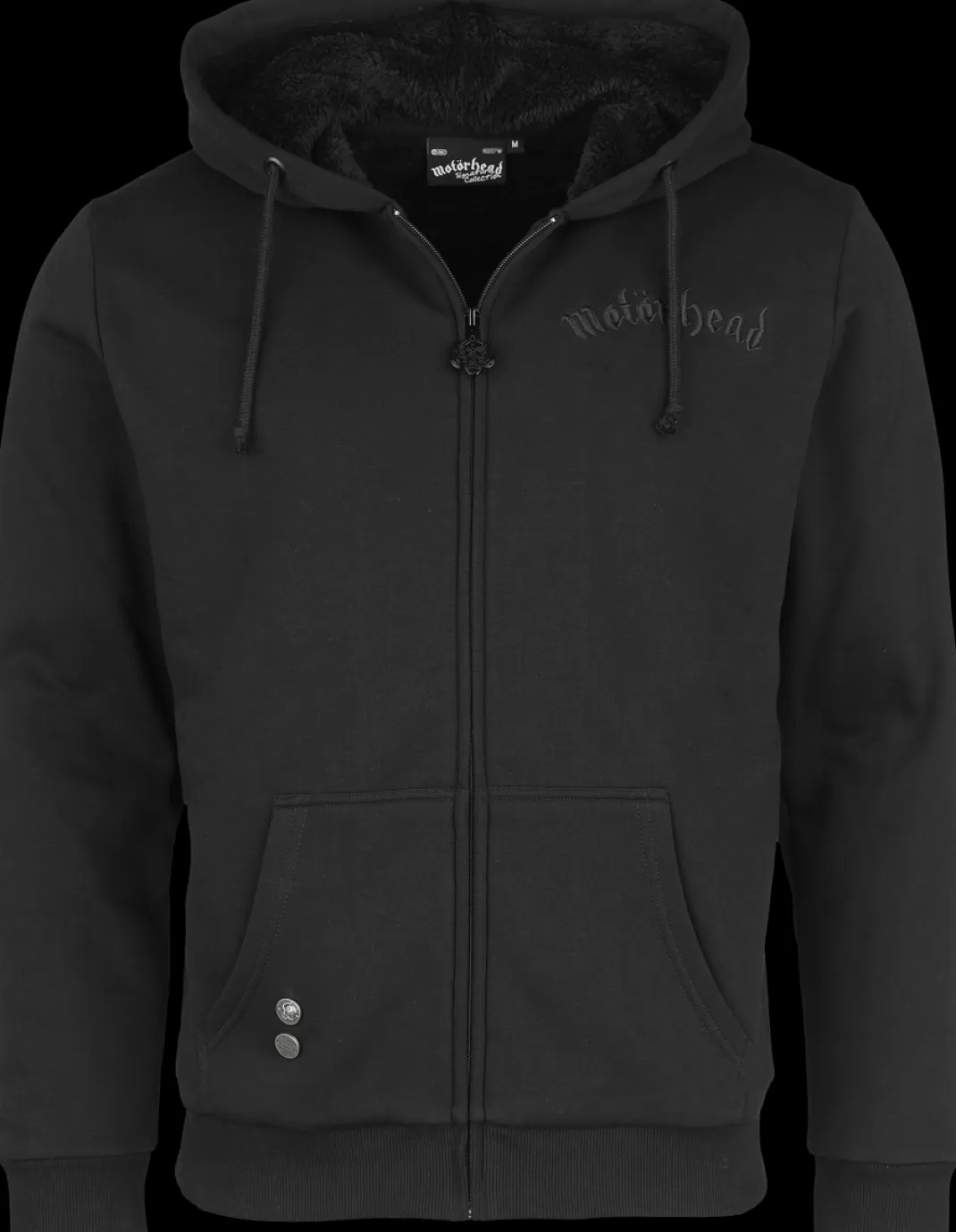 Men Motörhead Emp Signature Collection Hooded Zip Black By Motorhead