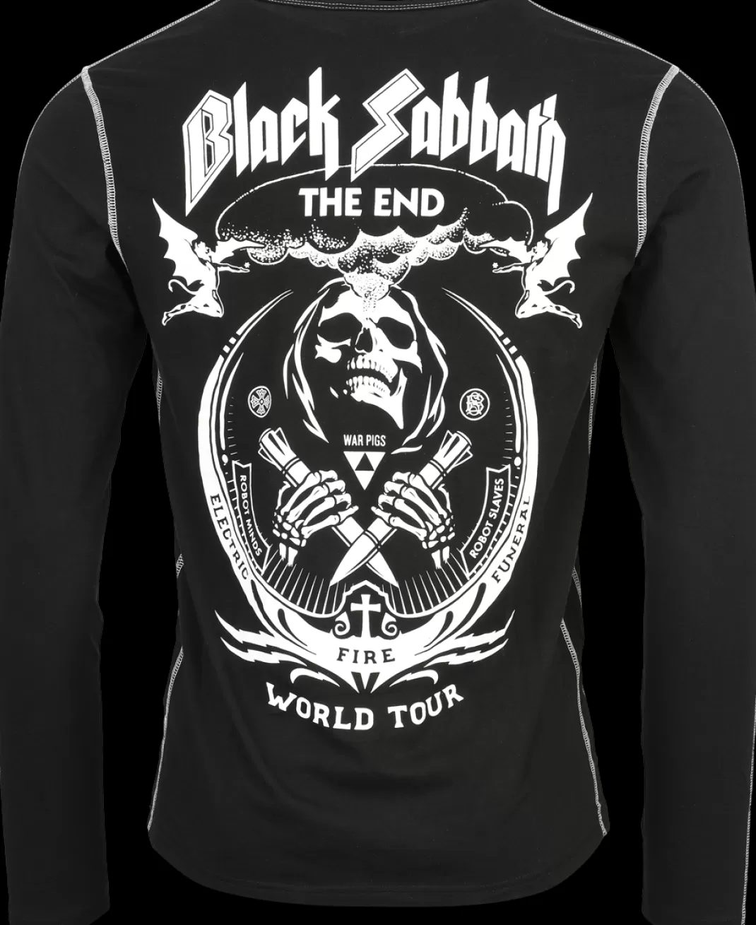 Men Black Sabbath Emp Signature Collection Long-Sleeve Shirt Black By