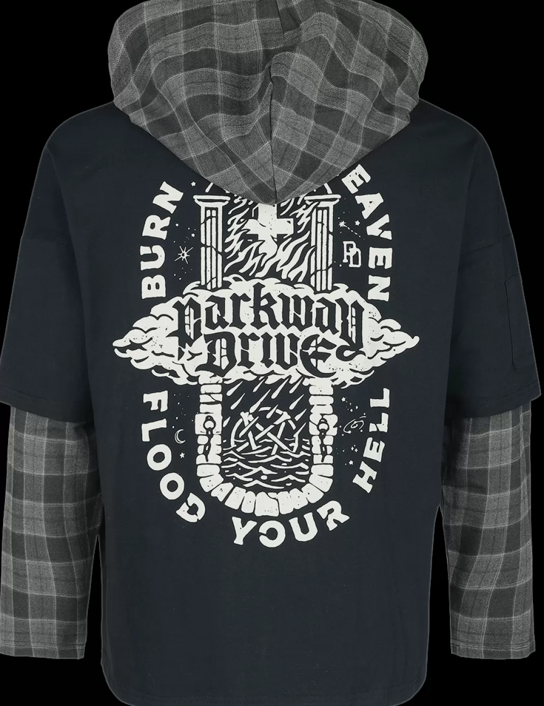 Emp Signature Collection Long-Sleeve Shirt Black-Grey By^Parkway Drive Best