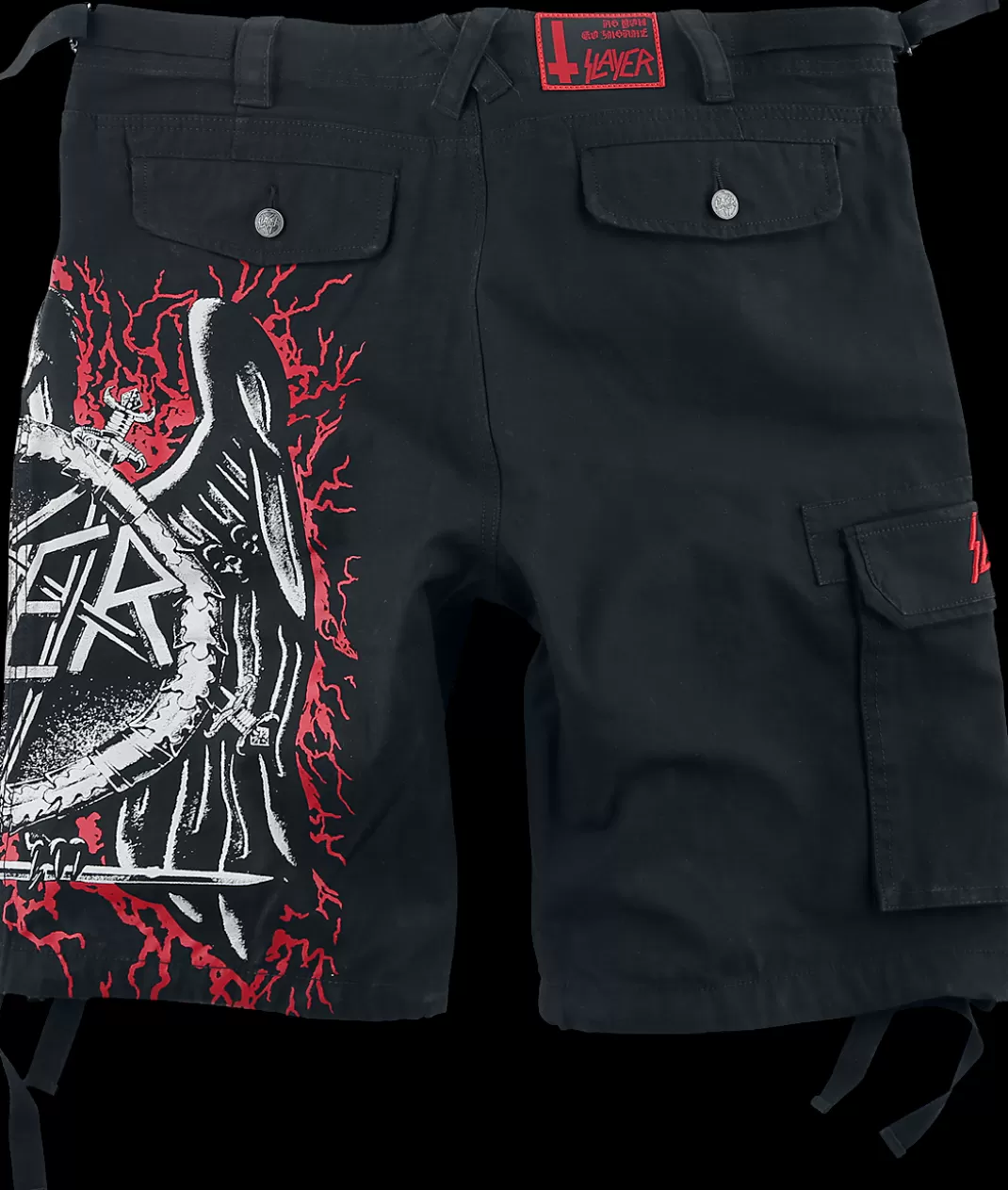 Men Slayer Emp Signature Collection Shorts Black By