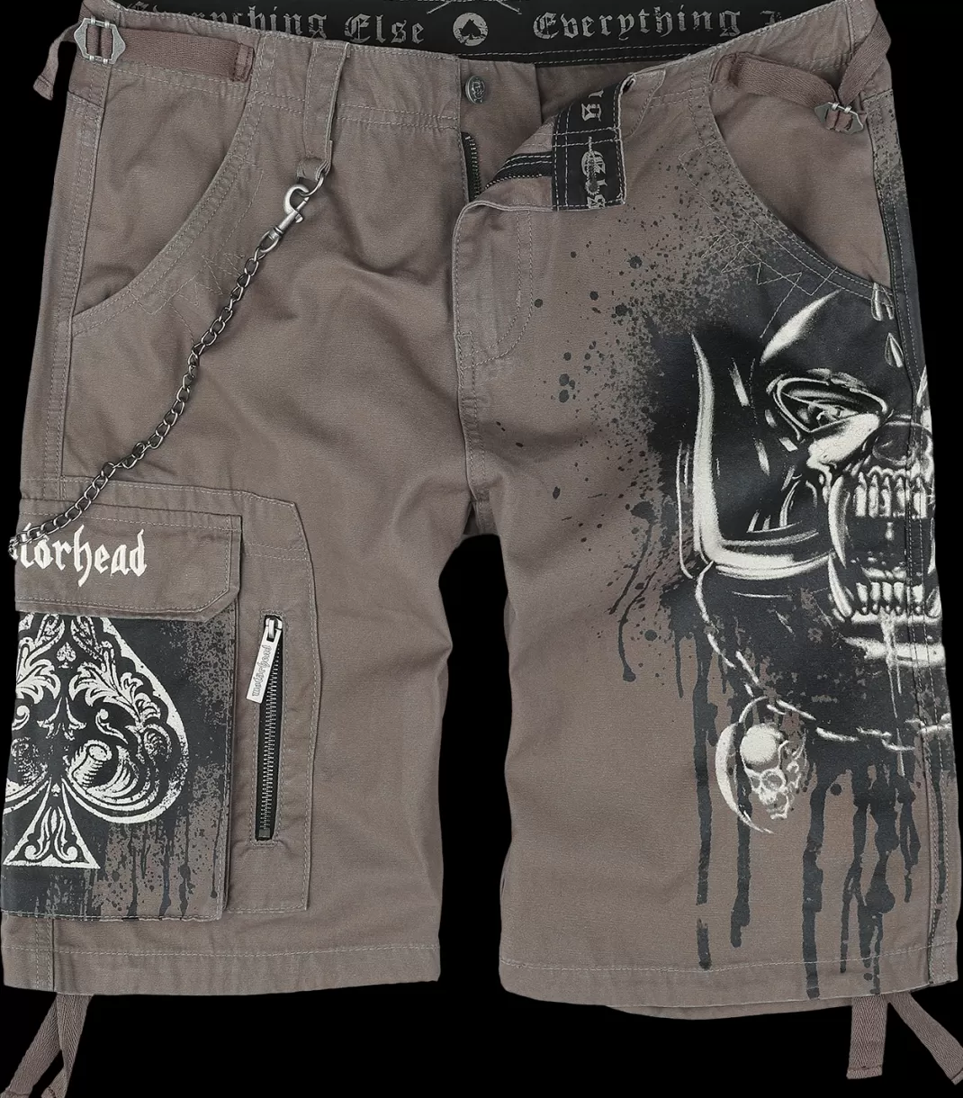 Men Motörhead Emp Signature Collection Shorts Khaki By Motorhead