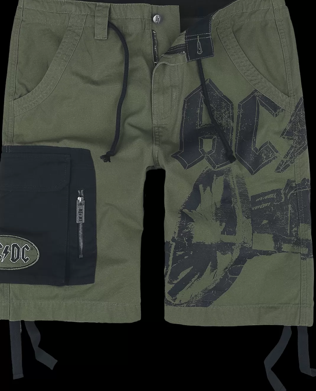 Men AC/DC Emp Signature Collection Shorts Olive-Black By