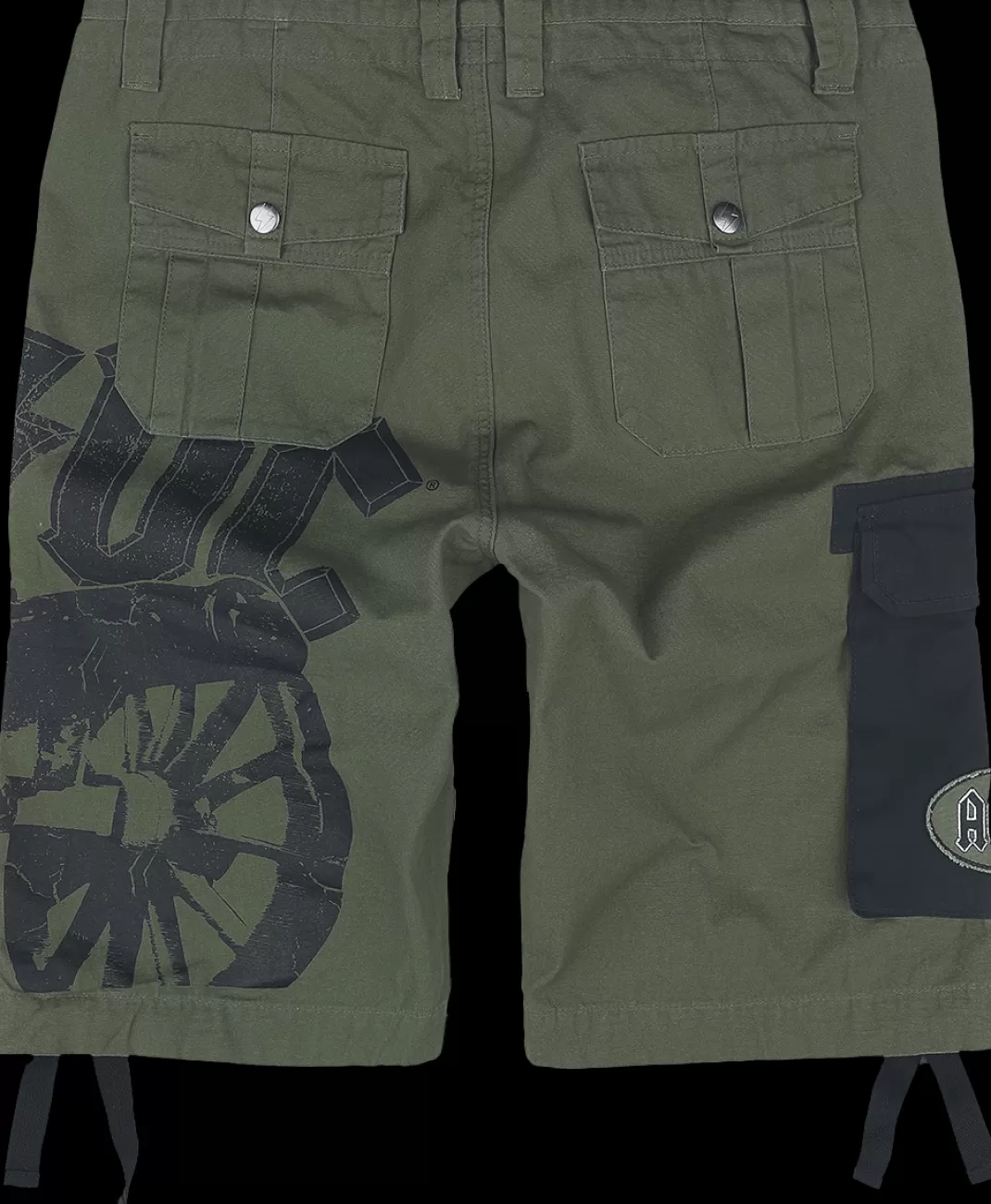 Men AC/DC Emp Signature Collection Shorts Olive-Black By