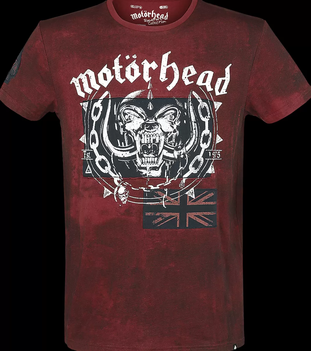 Men Motörhead Emp Signature Collection T-Shirt Dark Red By Motorhead