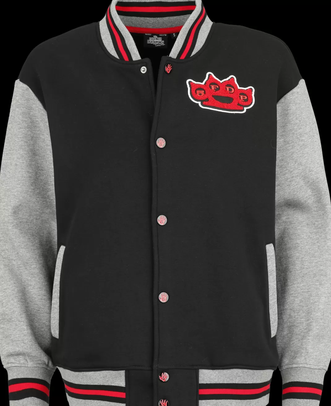 Emp Signature Collection Varsity Jacket Black/Mottled Grey By^Five Finger Death Punch Online
