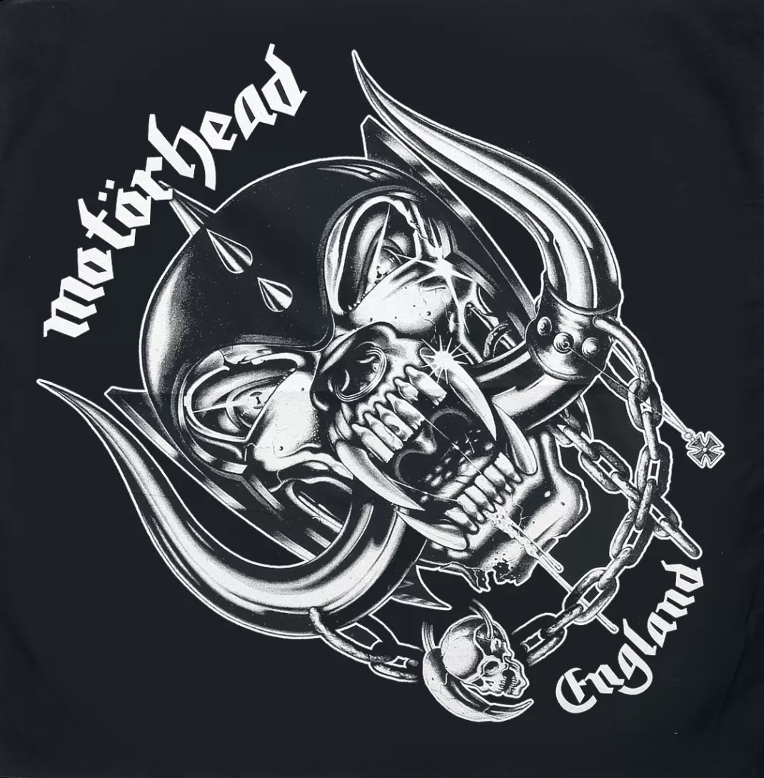 Men Motörhead England - Bandana Bandana Black-White By Motorhead