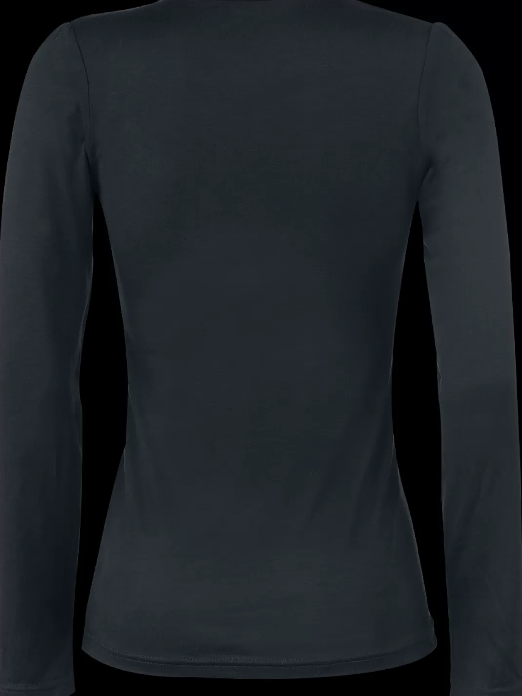 Fashion V-Top Long Long-Sleeve Shirt Black By Black Premium By Emp^* Cheap