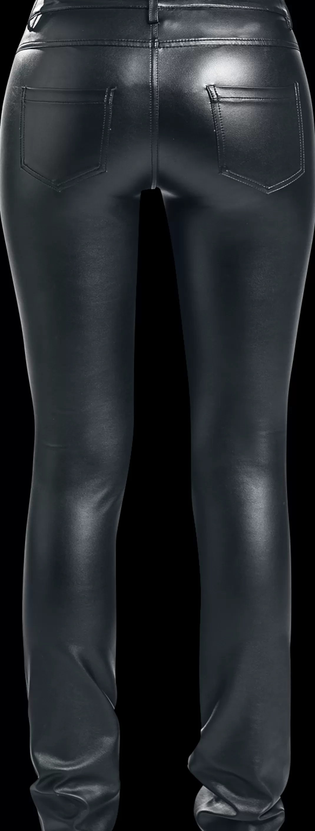 Faux Leather Trousers Imitation Leather Trousers Black By Black Premium By Emp^* Online