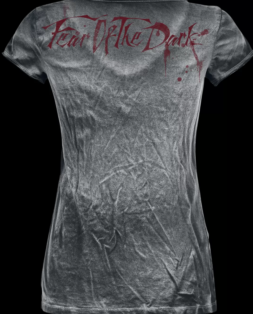 Fear Of The Dark Vintage T-Shirt Black-Used Look By^Iron Maiden Best