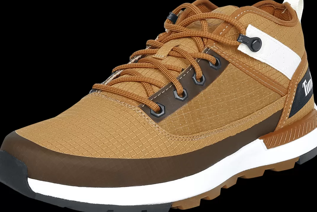 Men Timberland Field Trekker Mid Fabric Sneakers Brown By