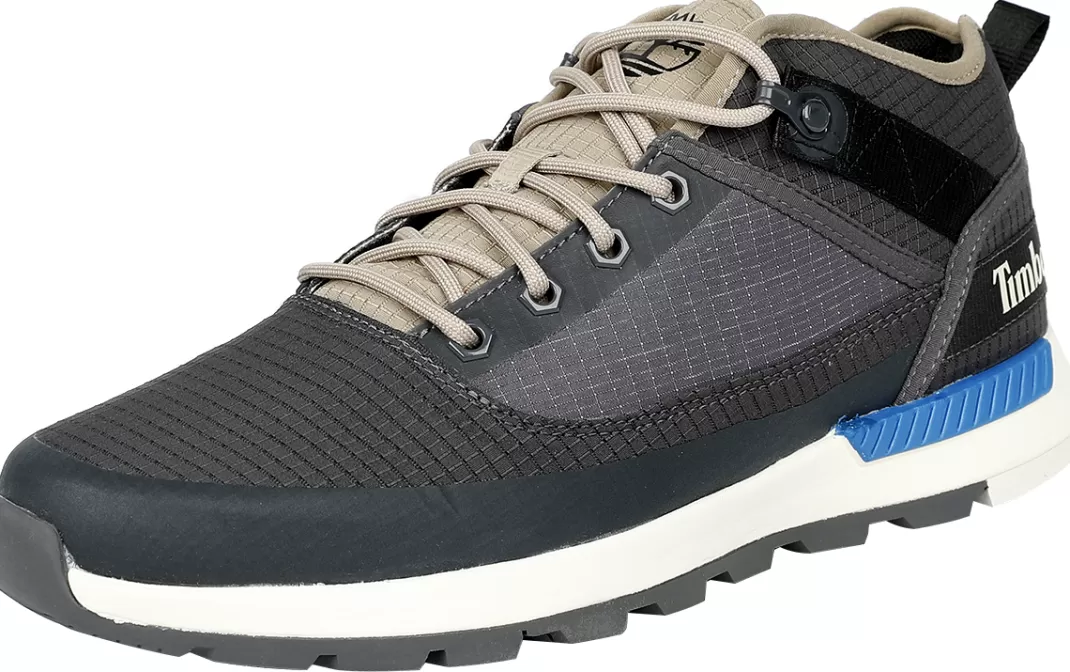 Men Timberland Field Trekker Mid Fabric Sneakers Grey By