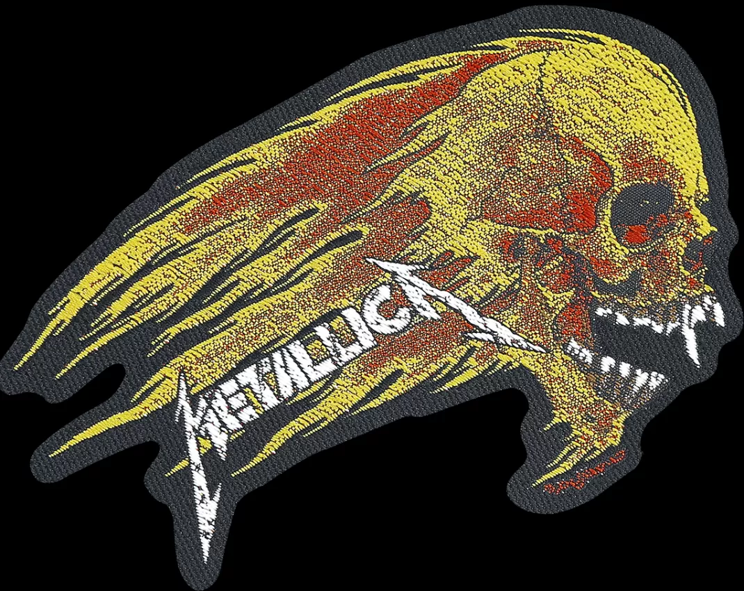 Flaming Skull Patch Multicolour By^Metallica Online