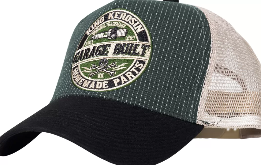 Men King Kerosin Garage Cap Green-Black By