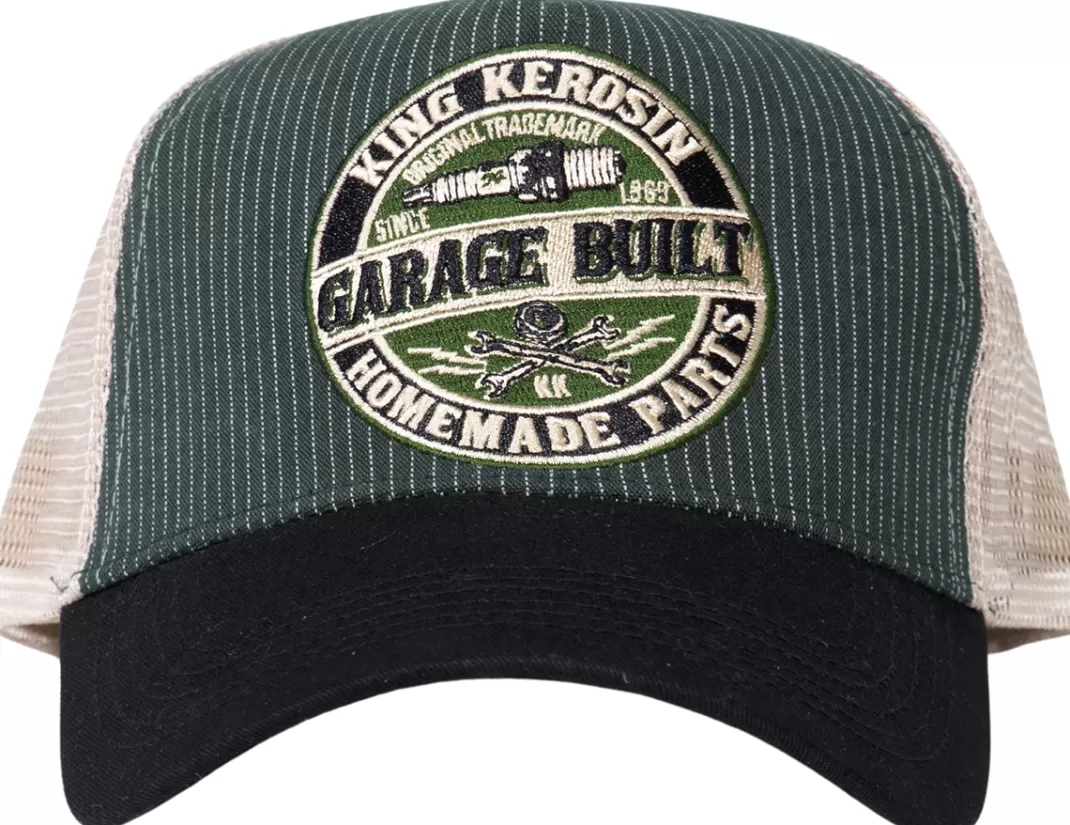 Men King Kerosin Garage Cap Green-Black By
