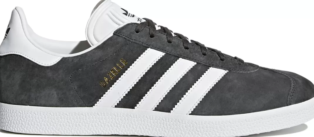 Men Adidas Gazelle Sneakers Grey By