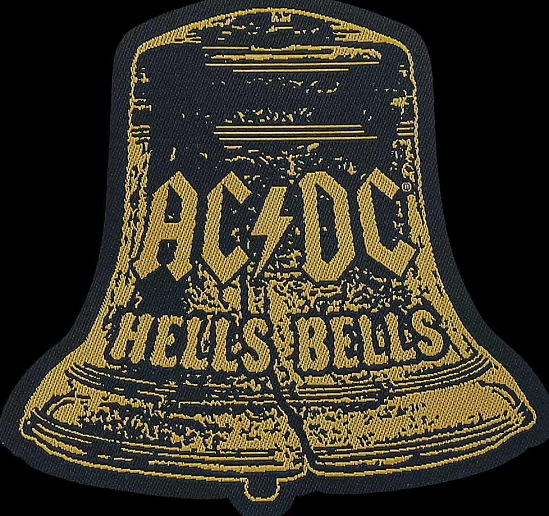 Hells Bells Cut-Out Patch Yellow-Black By^AC/DC Cheap