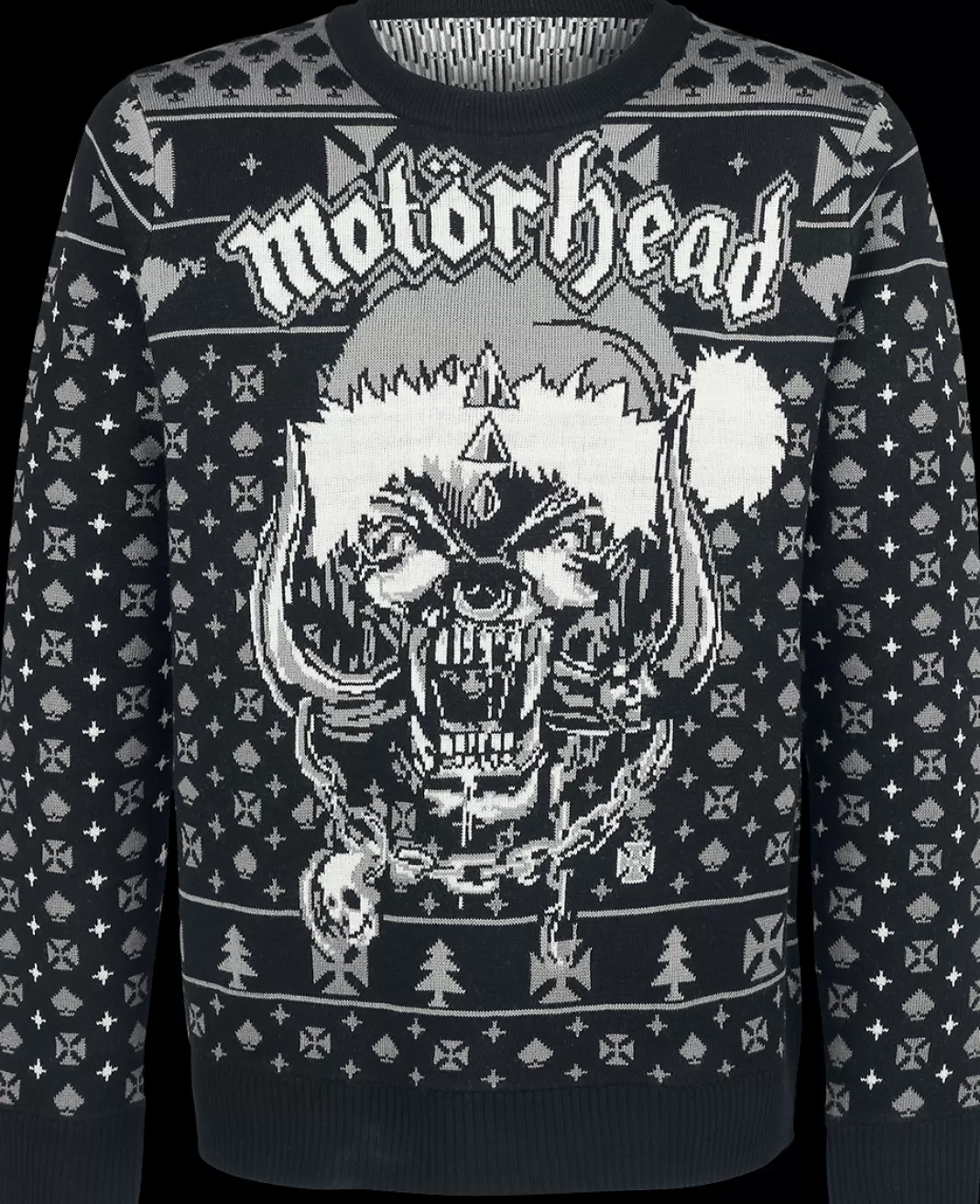 Men Motörhead Holiday Sweater 2022 Christmas Jumper Multicolour By Motorhead