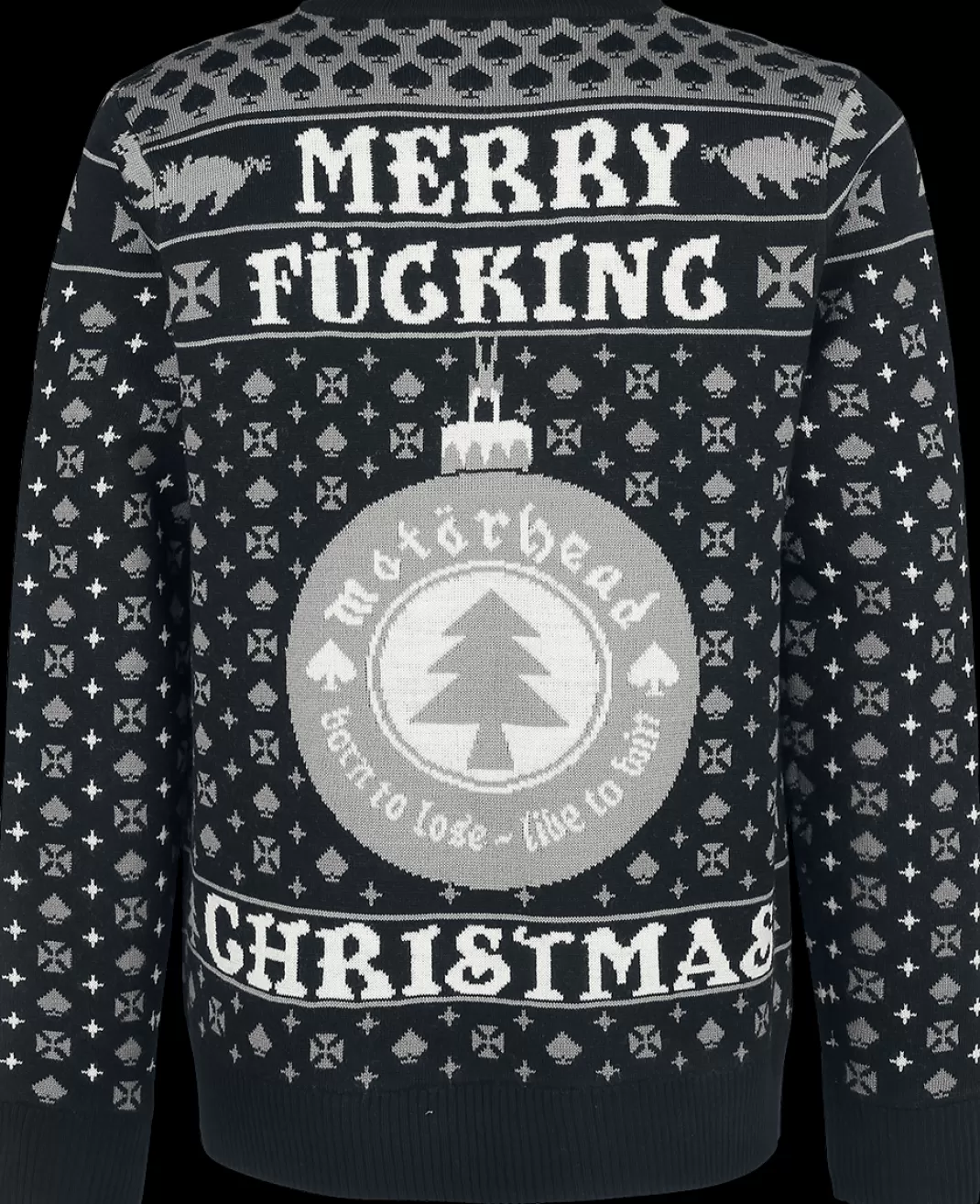 Men Motörhead Holiday Sweater 2022 Christmas Jumper Multicolour By Motorhead