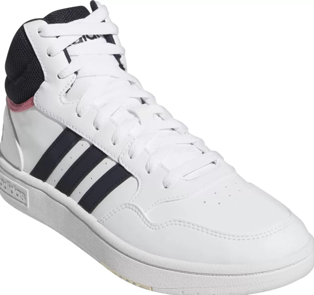 Women Adidas Hoops 3.0 Mid Sneakers High White By