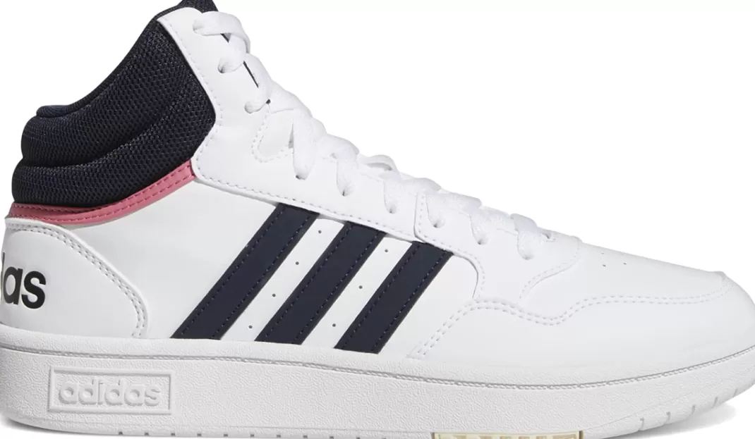 Women Adidas Hoops 3.0 Mid Sneakers High White By