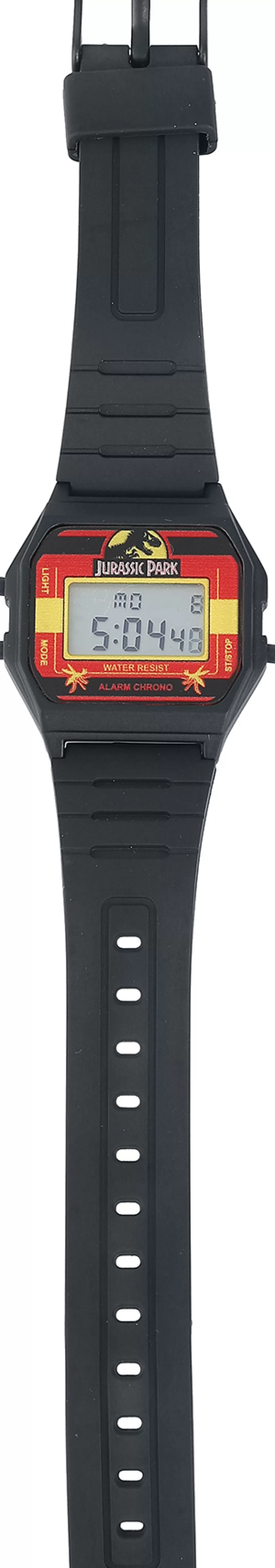 Men Jurassic Park Logo Wristwatches Black-Red-Yellow By