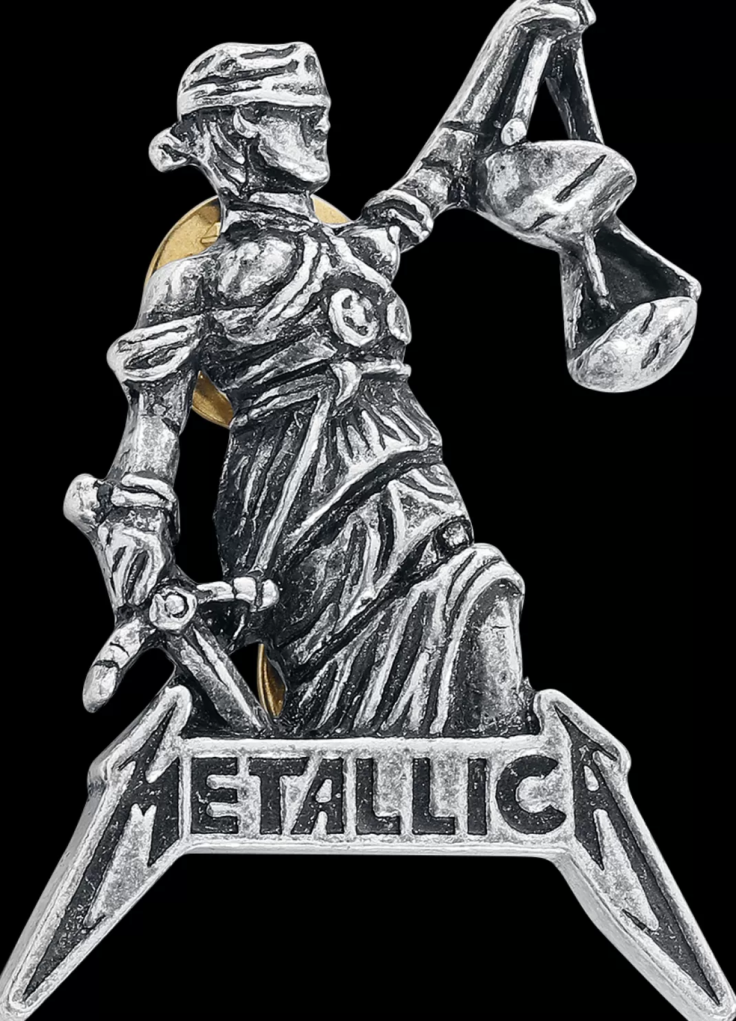 Justice For All Pin Silver-Coloured By^Metallica Hot