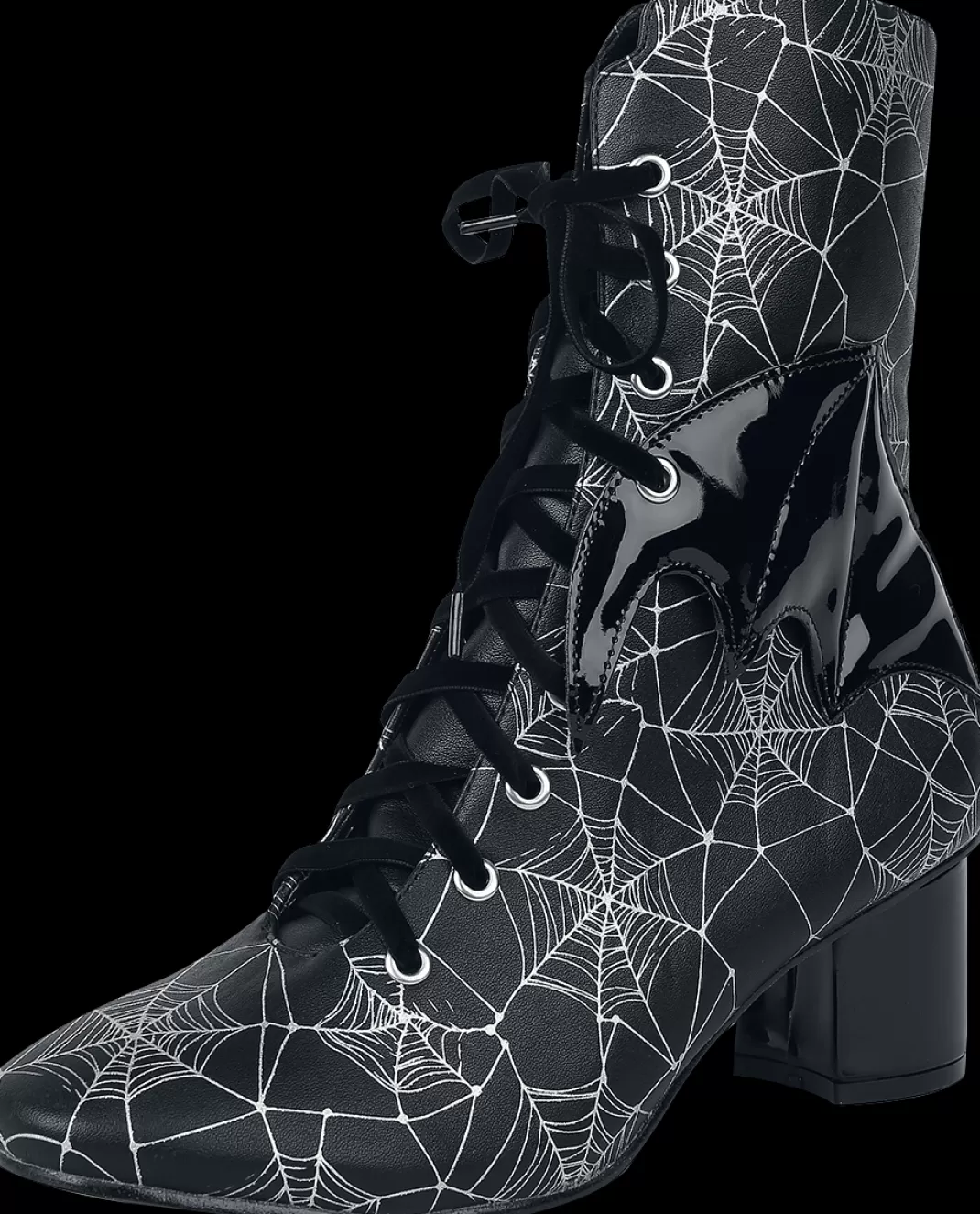 Killian Lace-Up Boots Boots Black-White By Alternative^Banned Flash Sale