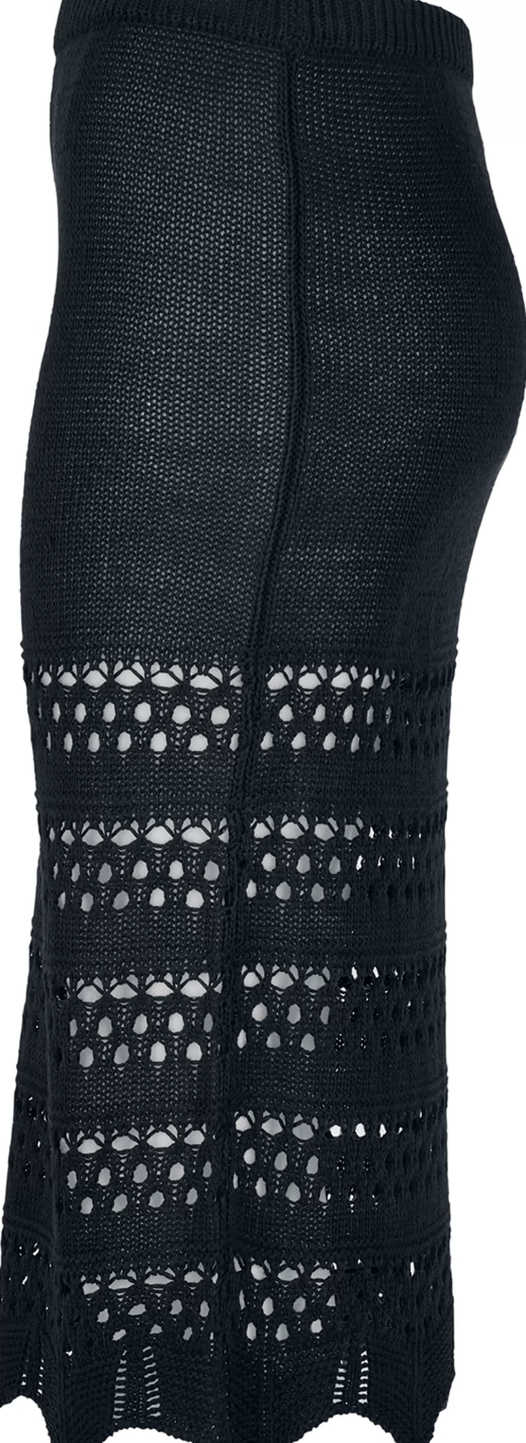 Ladies' 3/4 Crochet Knit Skirt Long Skirt Black By^Urban Classics Online
