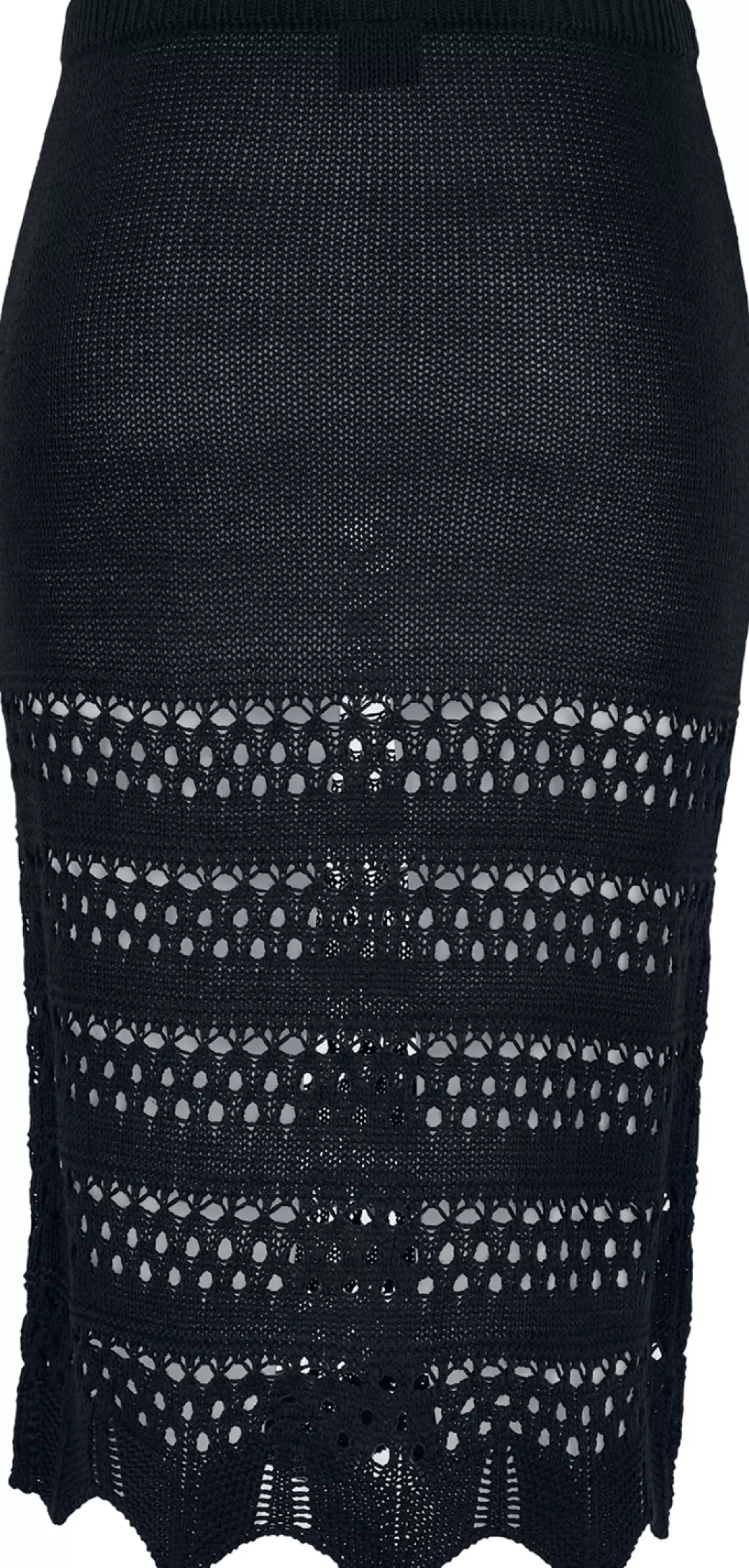 Ladies' 3/4 Crochet Knit Skirt Long Skirt Black By^Urban Classics Online
