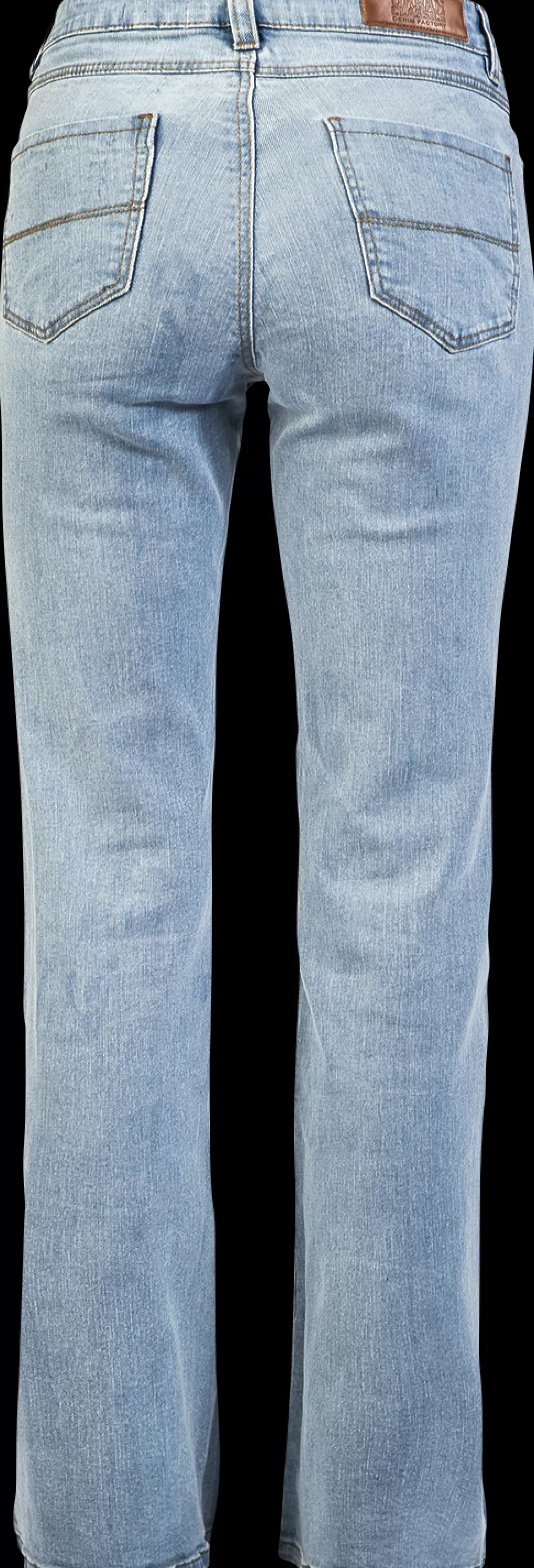 Ladies High Waist Flared Denim Trousers Jeans Blue By^Urban Classics Discount