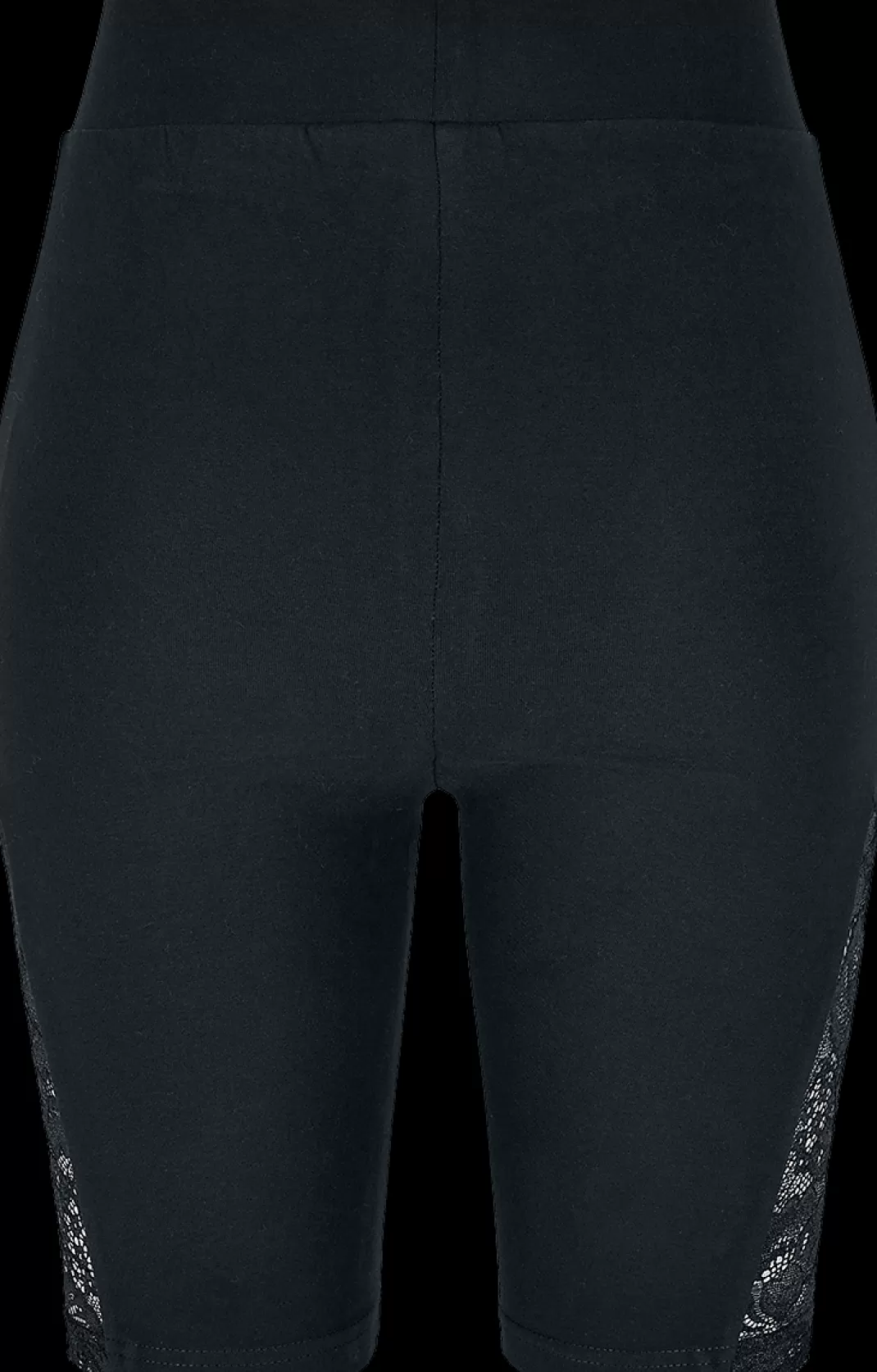 Ladies High Waist Lace Inset Cycle Shorts Shorts Black By^Urban Classics Cheap